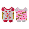 REESE’S Peanut Butter Cups Ladies VALENTINES DAY 2 Pair Of No Show Socks Hearts & Xoxo - Novelty Socks And Slippers