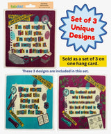 TRUE CRIME FUNNY SAYINGS Set Of 3 Swedish Dishcloths ‘They Never Found The Body And Honestly, Good For Her’