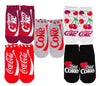 COCA-COLA Soda Ladies 5 Pair Of No Show Socks Diet Coke, Cherry Coke