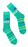 DISNEY STITCH Men’s St. Patrick’s Day Socks ‘LUCKY’ - Novelty Socks And Slippers