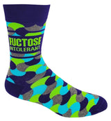 FUCTOSE INTOLERANT Men’s Socks ‘Completely Unable To Tolerate Bullshit’ Fabdaz Brand