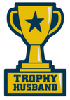 FUNATIC Brand TROPHY HUSBAND Vinyl Sticker - Novelty Socks And Slippers