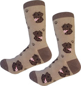 CHOCOLATE LABRADOR Dog Adult Unisex Socks By E&S Pets Choose Style