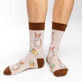 BUNNY RABBIT & EASTER EGGS Ladies Socks GOOD LUCK SOCK Brand