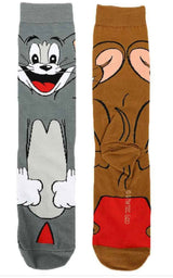 TOM & JERRY Men’s 360 Crew Socks BIOWORLD Brand - Novelty Socks And Slippers