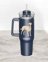 Dog & Cat Stainless Steel Ultimate 40 Oz. Tumbler Hot & Cold Travel Mug By E&S Pets (Choose Breed)