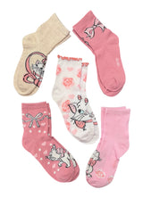 DISNEY THE ARISTOCATS Ladies VALENTINES DAY 5 Pair Of Socks Marie The Cat - Novelty Socks And Slippers