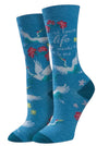 AT LEAST LIFE WANTS TO F*CK ME Ladies Socks SOCK HARBOR Brand - Novelty Socks And Slippers