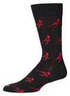 RED CARDINAL BIRD Men’s Socks MeMoi Brand - Novelty Socks And Slippers