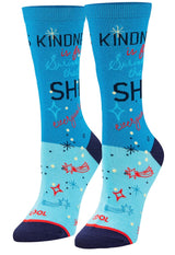 COOL SOCKS Brand Ladies KINDNESS IS FREE SPRINKLE THAT SHIT EVERYWHERE Socks - Novelty Socks And Slippers