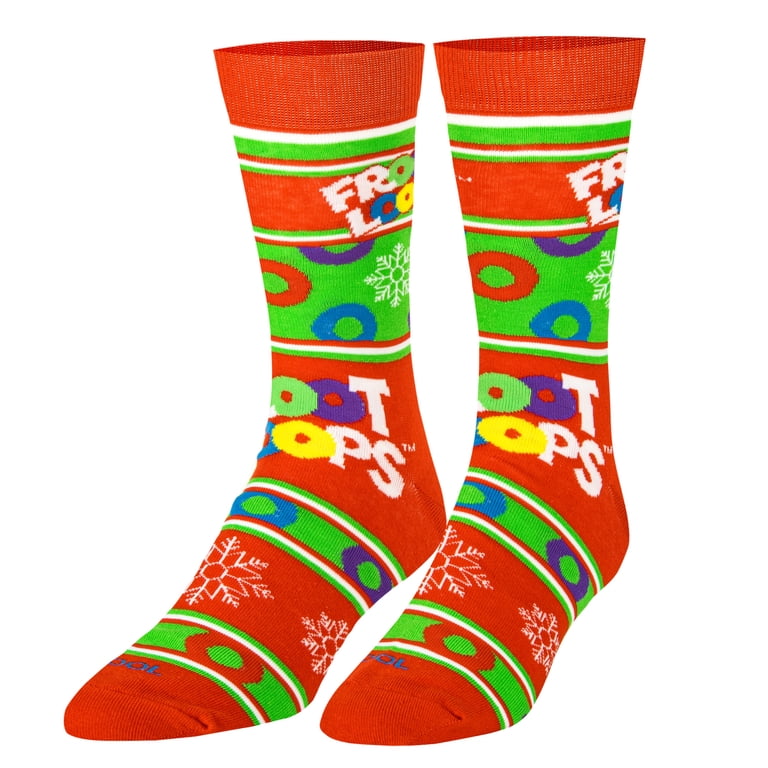 KELLOGGS FROOT LOOPS MEN’S CHRISTMAS SOCKS COOL SOCKS BRAND