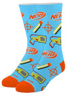 NERF BLASTERS Kids Unisex Socks Ages 7-10 COOL SOCKS Brand - Novelty Socks for Less