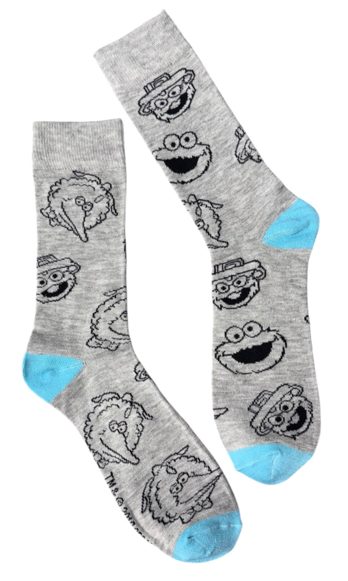 SESAME STREET Men’s Socks BIG BIRD, OSCAR THE GROUCH - Novelty Socks And Slippers