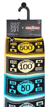 MONOPOLY MONEY Men’s 360 Socks ODD SOX Brand - Novelty Socks for Less
