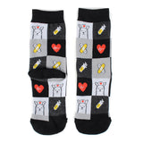 PARQUET Ladies HEALTHCARE MEDICAL Socks LLAMA NURSE - Novelty Socks And Slippers
