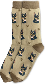 DOBERMAN Dog Adult Unisex Socks By E&S Pets Choose Style