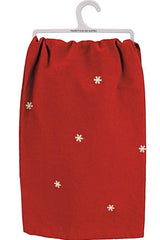 PRIMITIVES BY KATHY DOG CHRISTMAS KITCHEN TEA TOWEL ‘SANTA & I TALK SHIT ABOUT YOU’RE - Novelty Socks for Less
