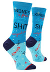 COOL SOCKS Brand Ladies KINDNESS IS FREE SPRINKLE THAT SHIT EVERYWHERE Socks - Novelty Socks And Slippers
