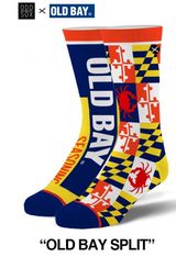 OLD BAY SEASONING Men’s Split Crew Socks ODD SOX Brand - Novelty Socks And Slippers