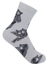 FUNATIC Brand Unisex Kids BLACK BEAR Socks Bears All Over Kids Age 7-10 - Novelty Socks And Slippers
