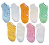 CARE BEARS Ladies 9 Pair Of Low Show Socks With HEARTS - Novelty Socks And Slippers