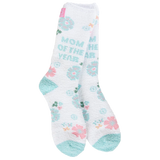 MOM OF THE YEAR Ladies Soft Cozy Socks WORLD’S SOFTEST SOCKS Brand - Novelty Socks And Slippers