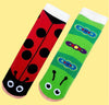 LADYBUG & CATERPILLAR Unisex Adult Mismatched Socks PALS Socks Brand - Novelty Socks And Slippers