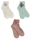 DISNEY BAMBI Ladies 3 Pair Of Socks THUMPER THE BUNNY, FLOWER - Novelty Socks And Slippers