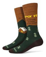 F*CK IT I’M BUYING A CABIN IN THE WOODS Men’s Socks Sock Harbor Brand - Novelty Socks And Slippers