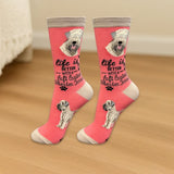 SOFT COATED WHEATEN TERRIER DOG Adult Unisex Socks By E&S Pets CHOOSE SOCK DADDY, LIFE IS BETTER