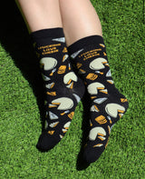 GROOVY THINGS Brand Ladies I FUCKING LOVE CHEESE Socks - Novelty Socks And Slippers