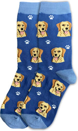 YELLOW LABRADOR Dog Adult Unisex Socks By E&S Pets Choose Style