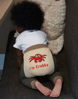 BOOGIE TIGHTS Unisex Baby ‘I’M CRABBY’ By Piero Liventi Size 12-24 Months - Novelty Socks And Slippers