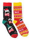 PRINGLES POTATO CHIPS Men’s CHRISTMAS 2 Pair Of Socks COOL SOCKS Brand - Novelty Socks And Slippers