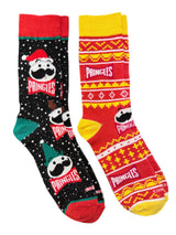 PRINGLES POTATO CHIPS Men’s CHRISTMAS 2 Pair Of Socks COOL SOCKS Brand - Novelty Socks And Slippers