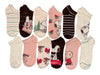 PEANUTS CHRISTMAS Ladies 12 Pair Of No Socks Charlie Brown & Christmas Tree