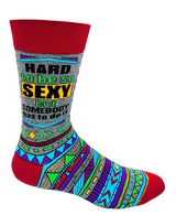 FABDAZ Brand Men’s HARD TO BE SO SEXY BUT SOMEBODY HAS TO DO IT Socks - Novelty Socks And Slippers