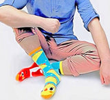 PALS SOCKS Brand Unisex TACO & HOT SAUCE Mismatched Gripper Bottom Socks (CHOOSE SIZE) - Novelty Socks And Slippers