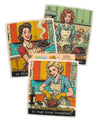COOKING RETRO WIFE Set Of 3 SASSY Swedish Dishcloths ‘I Followed The Recipe. The Recipe Was Bullshit.
