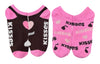 HERSHEY KISSES Candy Ladies 2 Pair Of VALENTINES DAY No Show Socks - Novelty Socks And Slippers
