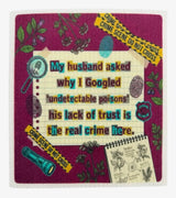 TRUE CRIME FUNNY SAYINGS Set Of 3 Swedish Dishcloths ‘They Never Found The Body And Honestly, Good For Her’