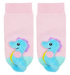 BOOGIE TOES Unisex Baby SEAHORSE RATTLE GRIPPER BOTTOM SOCKS By PIERO LIVENTI - Novelty Socks And Slippers