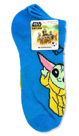 DISNEY STAR WARS The Mandalorian Ladies 3 Pair Of No Show Socks BABY YODA