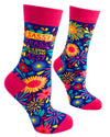 FABDAZ Brand Ladies SASSY BRASSY And A LITTLE KISS MY ASSY Socks - Novelty Socks And Slippers