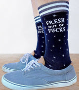 GROOVY THINGS CO. Men’s FRESH OUT OF FUCKS Socks - Novelty Socks And Slippers