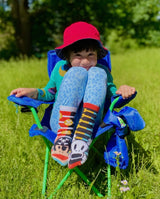 JULIUS The Monkey & SKURVY The Pirate Unisex Toddler Mismatched Gripper Bottom Socks PALS SOCKS Brand By PAUL FRANK (Choose Size) - Novelty Socks And Slippers