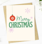 Cute Christmas Greeting Card MERRY CHRISTMAS *Made In The USA! - Novelty Socks And Slippers