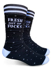GROOVY THINGS CO. Men’s FRESH OUT OF FUCKS Socks - Novelty Socks And Slippers