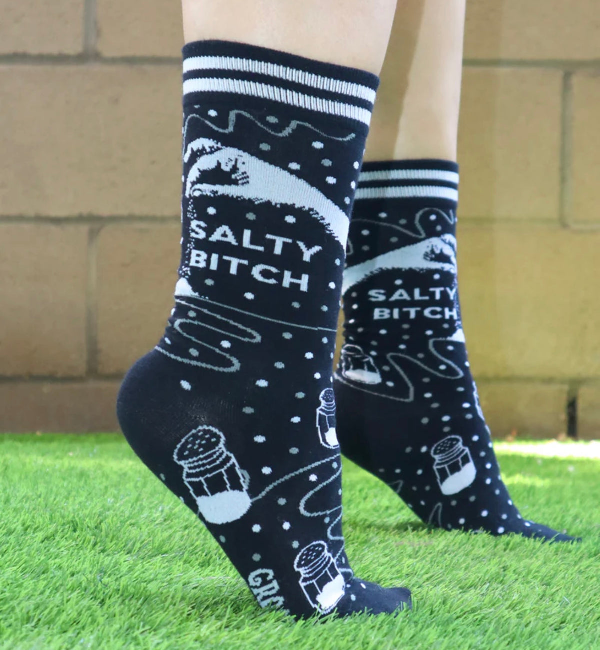 GROOVY THINGS Brand Ladies SALTY BITCH Socks - Novelty Socks And Slippers