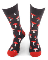 MUSHROOM Men’s Socks PARQUET BRAND MUSHROOMS ALL OVER - Novelty Socks And Slippers